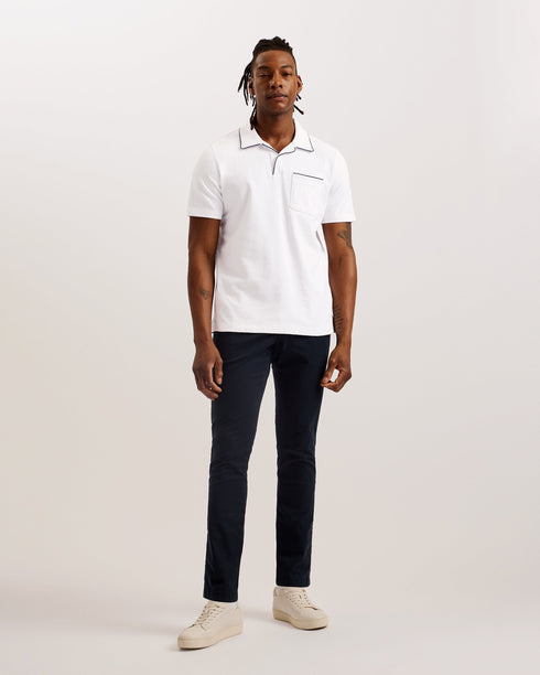 PAISEL-Tops-SS Regular Open Collar Polo- Ted Baker Romania